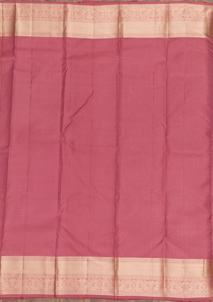 Pink Zariwork Pure Silk Saree-Koskii