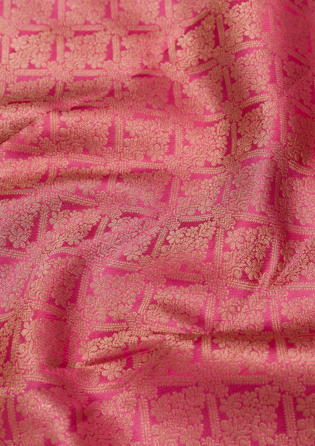 Pink Zariwork Pure Silk Saree-Koskii
