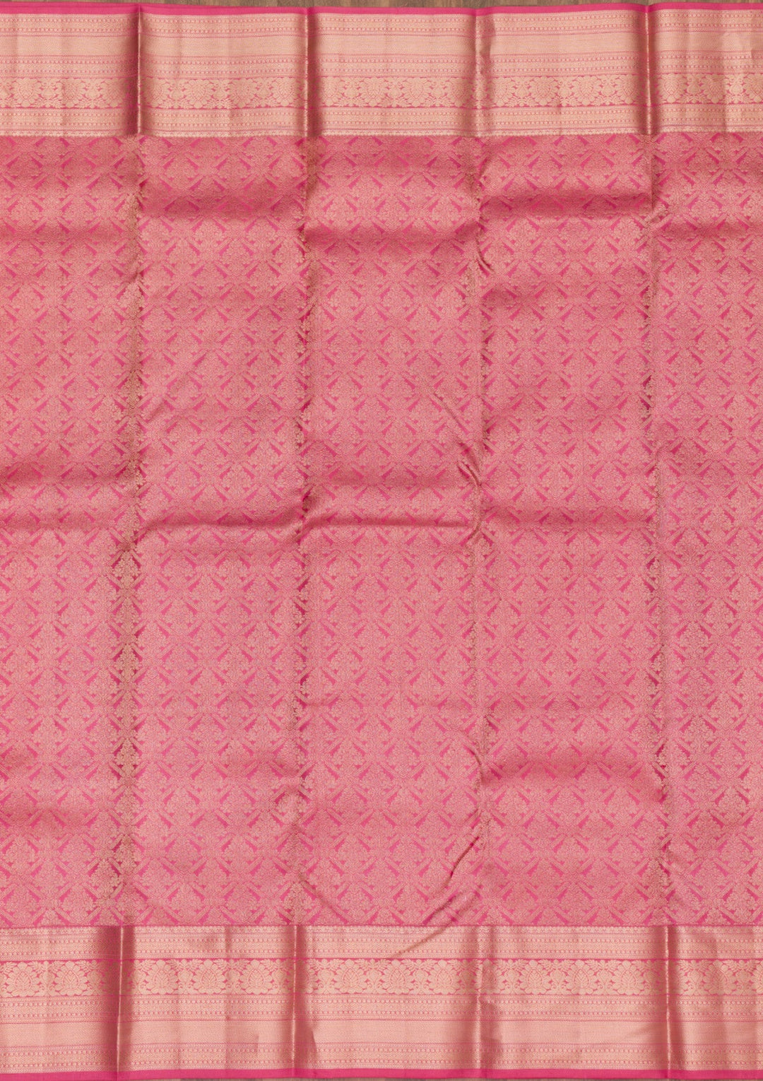 Pink Zariwork Pure Silk Saree-Koskii