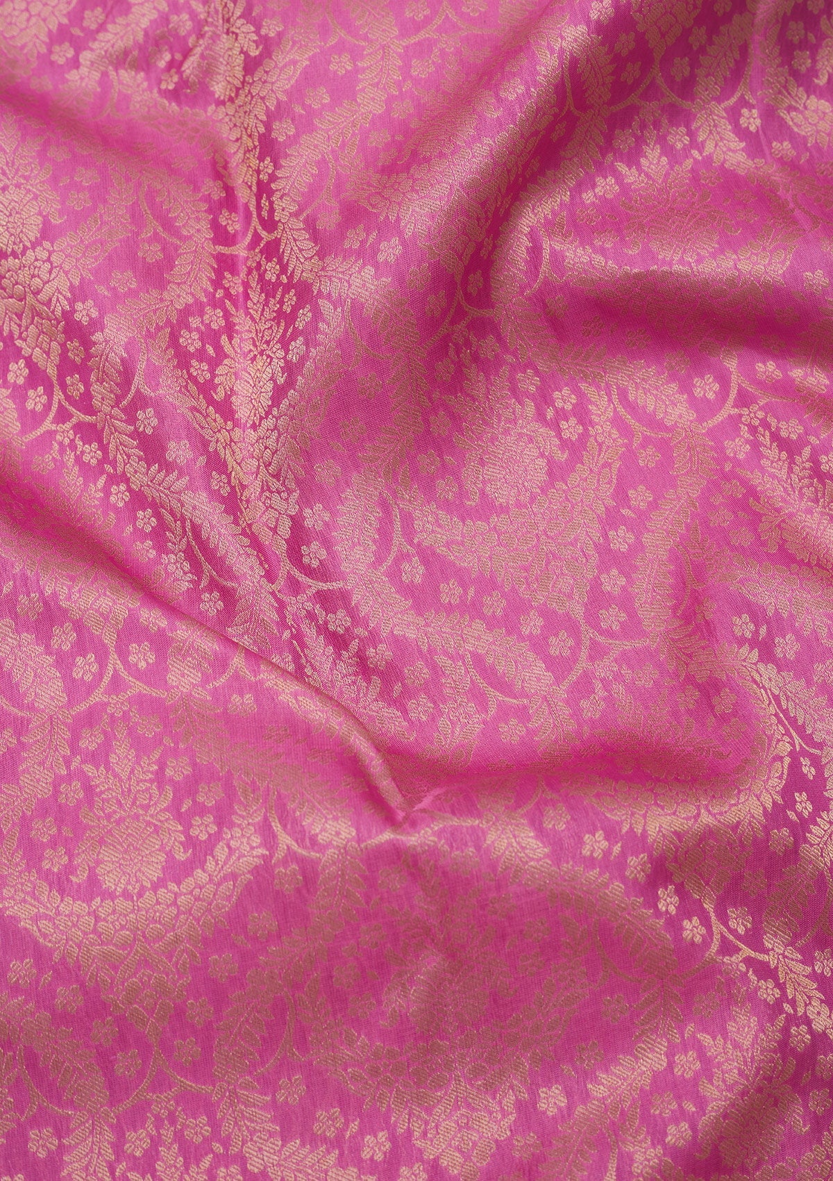 Pink Zariwork Pure Silk Saree