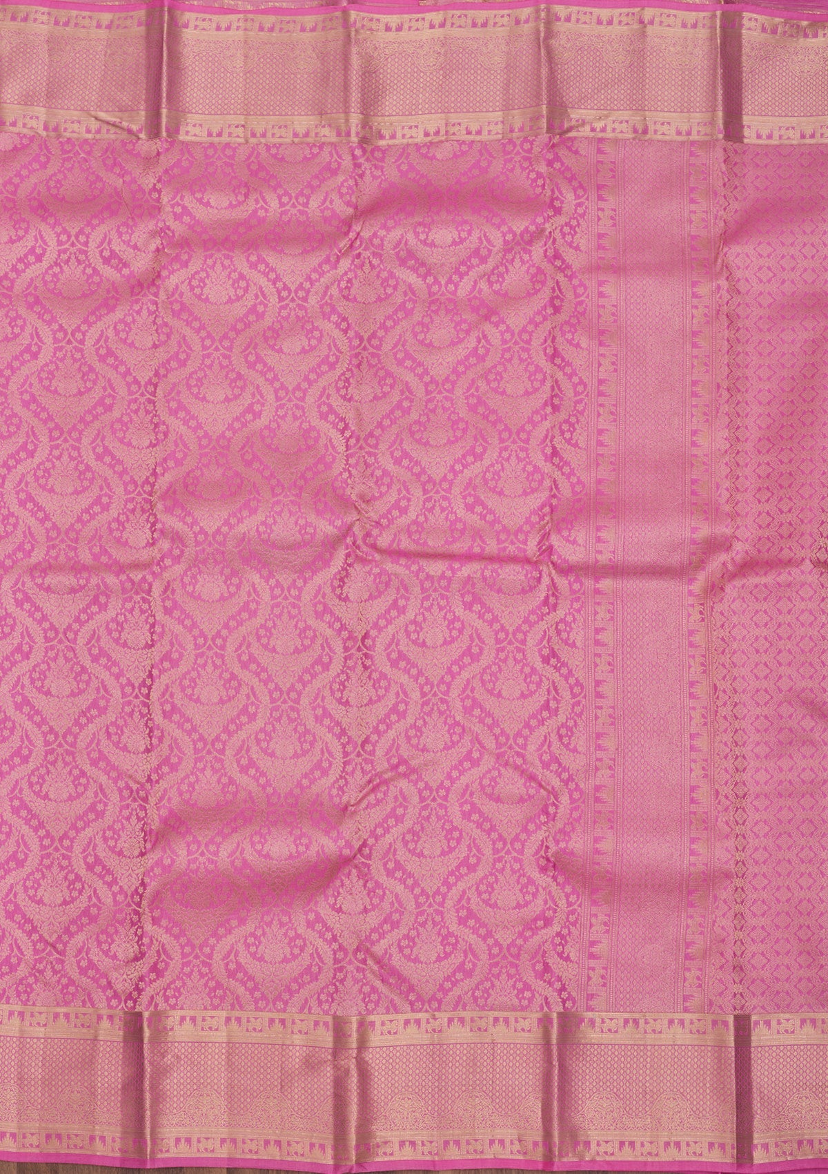 Pink Zariwork Pure Silk Saree