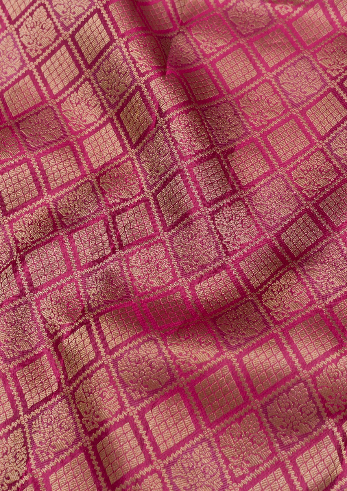 Pink Zariwork Pure Silk Saree-Koskii