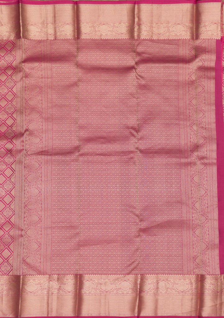 Pink Zariwork Pure Silk Saree-Koskii