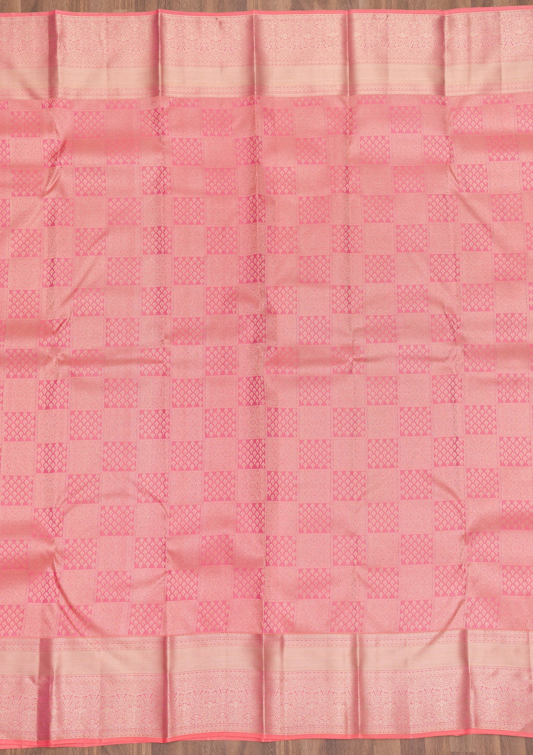Pink Zariwork Pure Silk Saree-Koskii