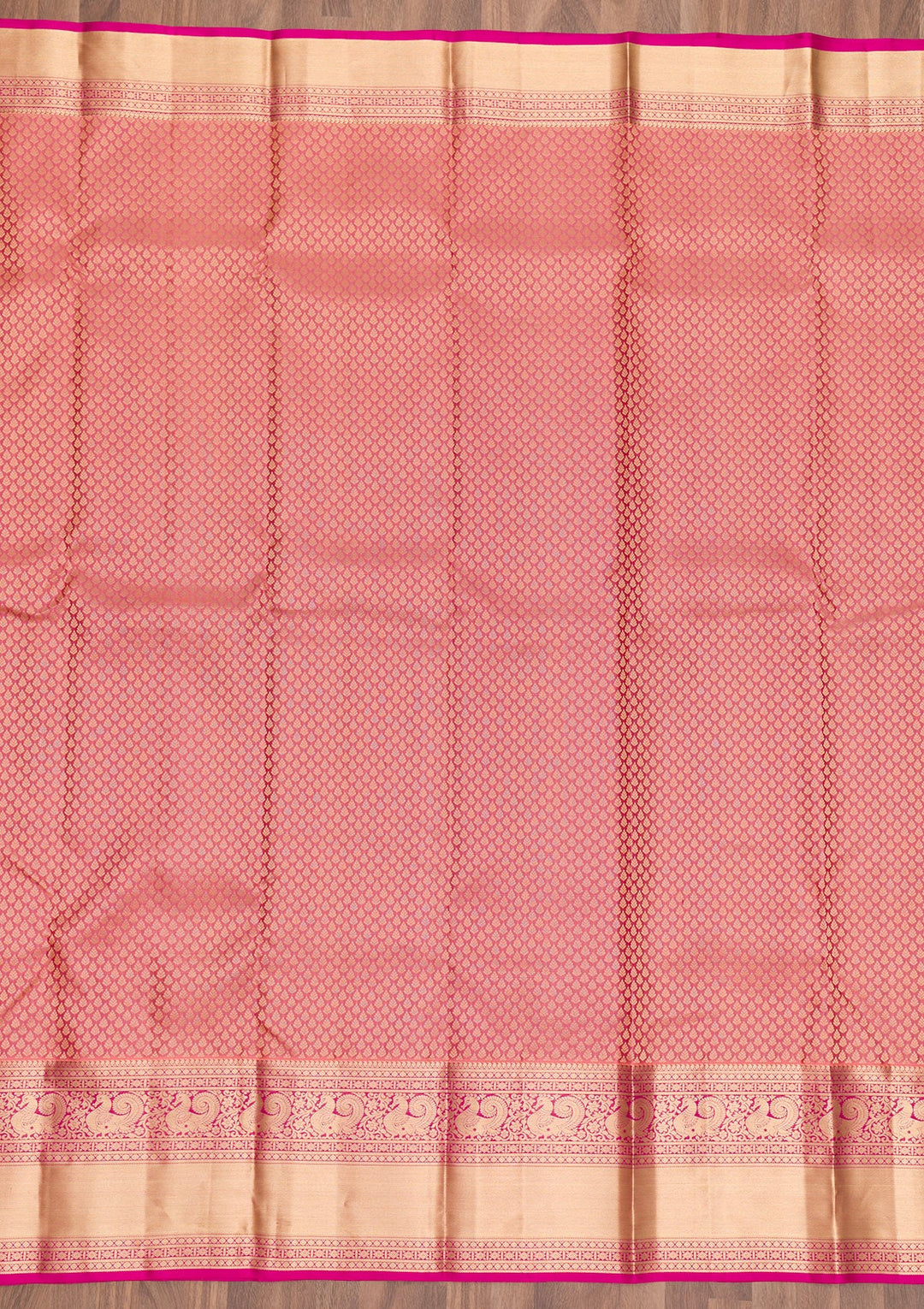 Pink Zariwork Pure Silk Saree-Koskii