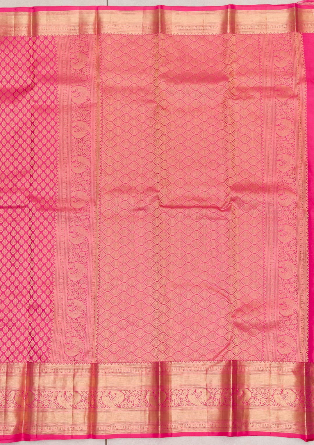 Pink Zariwork Pure Silk Saree-Koskii