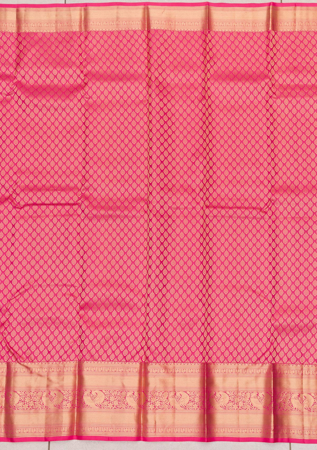 Pink Zariwork Pure Silk Saree-Koskii