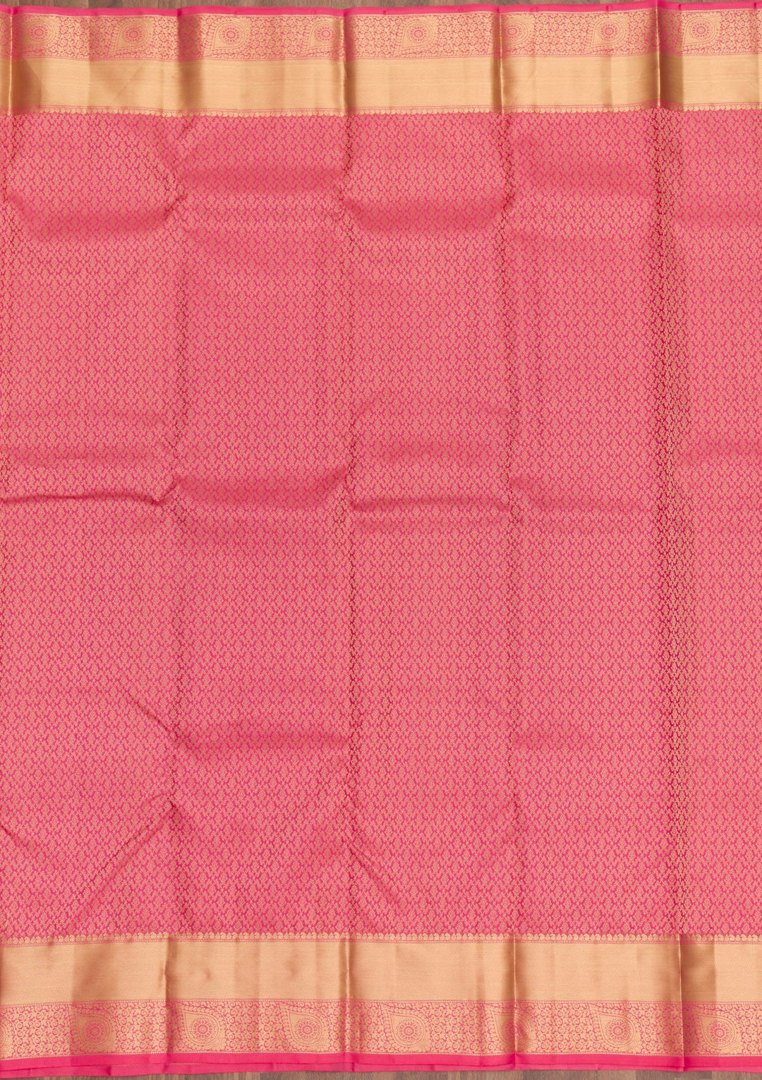 Pink Zariwork Pure Silk Saree-Koskii
