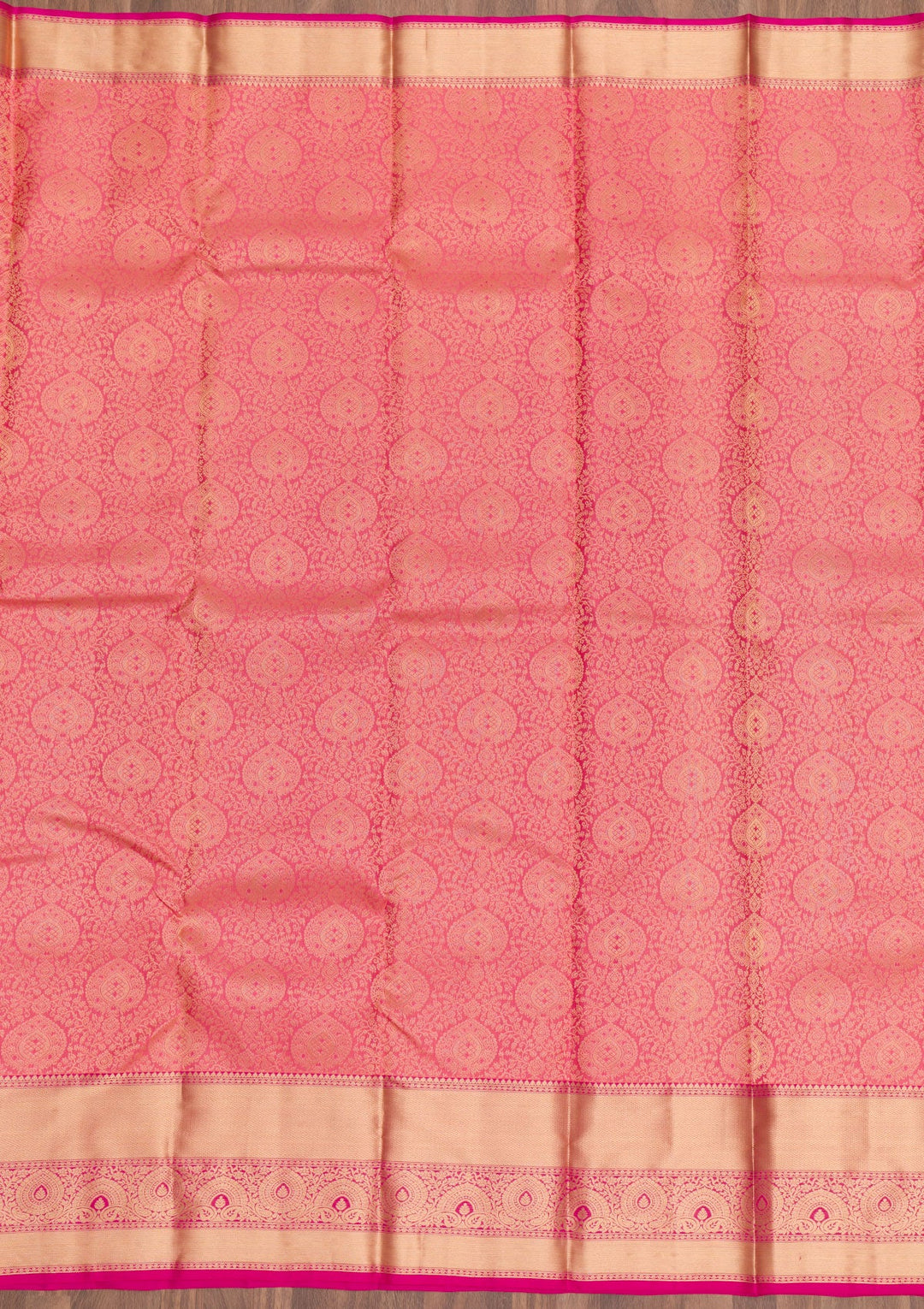 Pink Zariwork Pure Silk Saree-Koskii