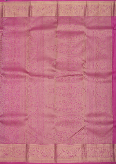 Pink Zariwork Pure Silk Saree-Koskii