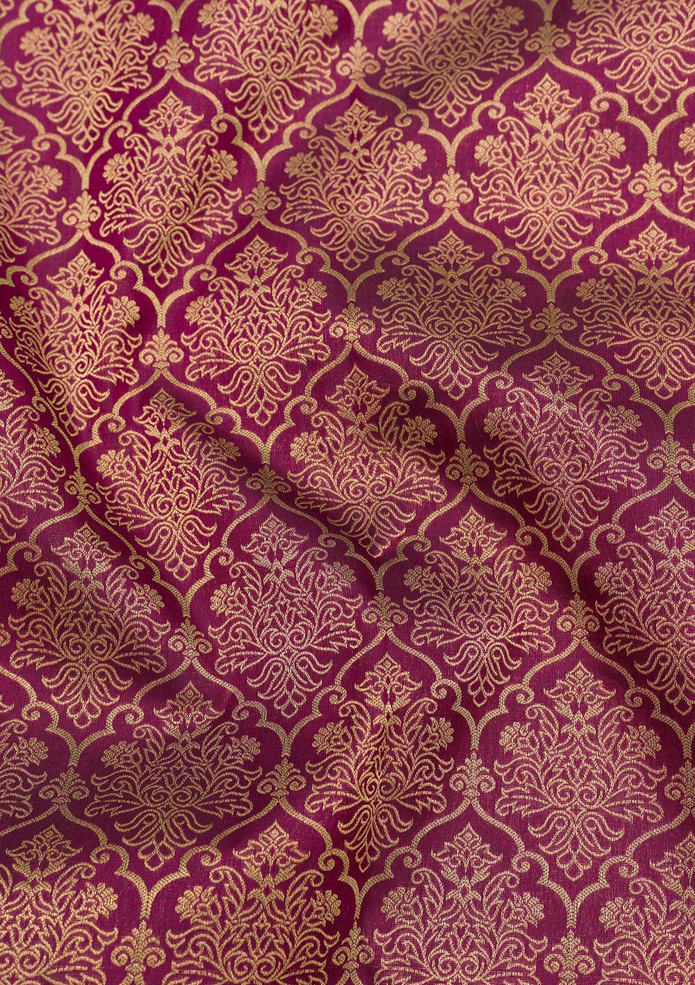 Purple Zariwork Pure Silk Saree-Koskii