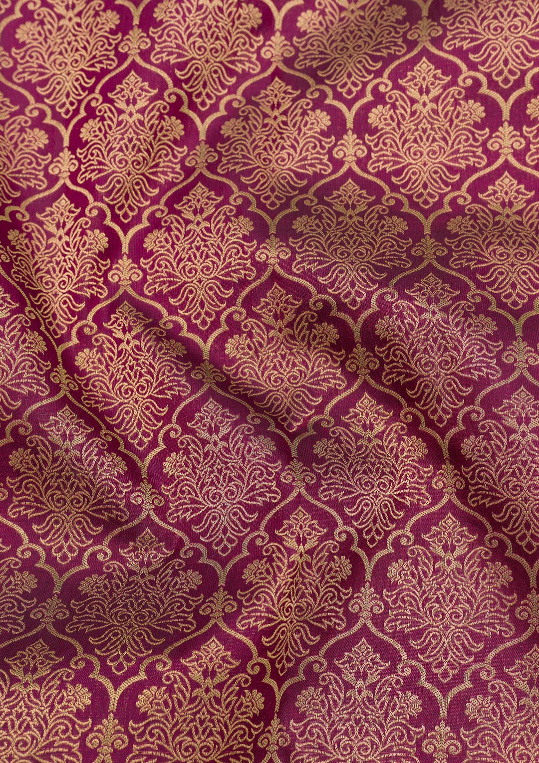 Purple Zariwork Pure Silk Saree-Koskii