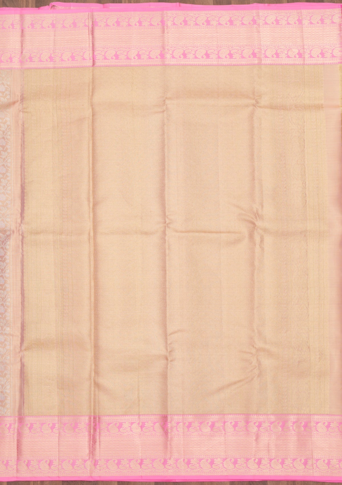 Pink Zariwork Pure Silk Saree-Koskii