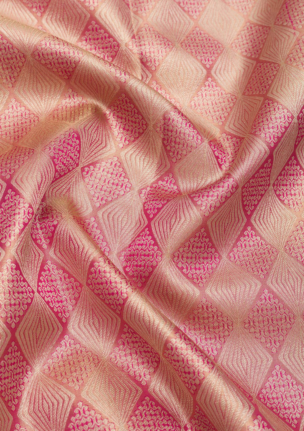 Pink Zariwork Pure Silk Saree-Koskii