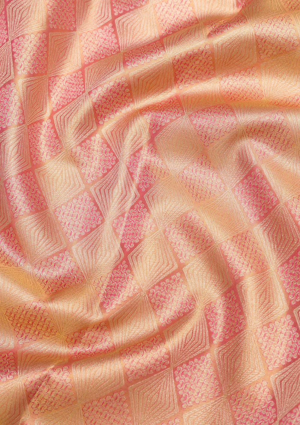 Pink Zariwork Pure Silk Saree-Koskii