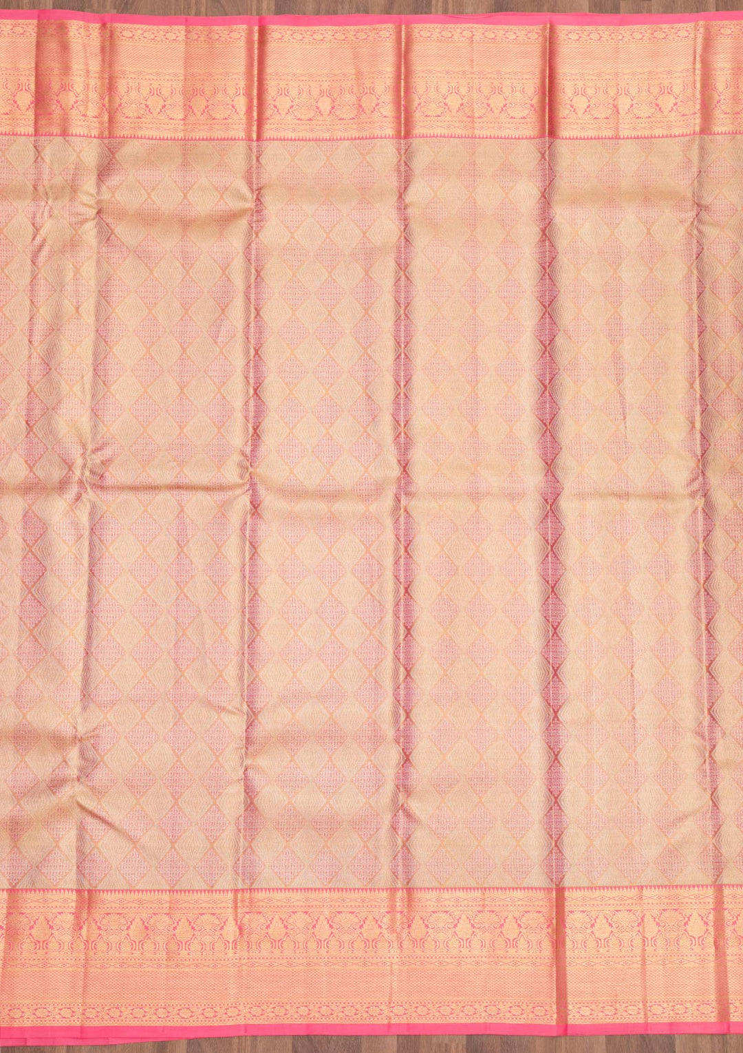 Pink Zariwork Pure Silk Saree-Koskii