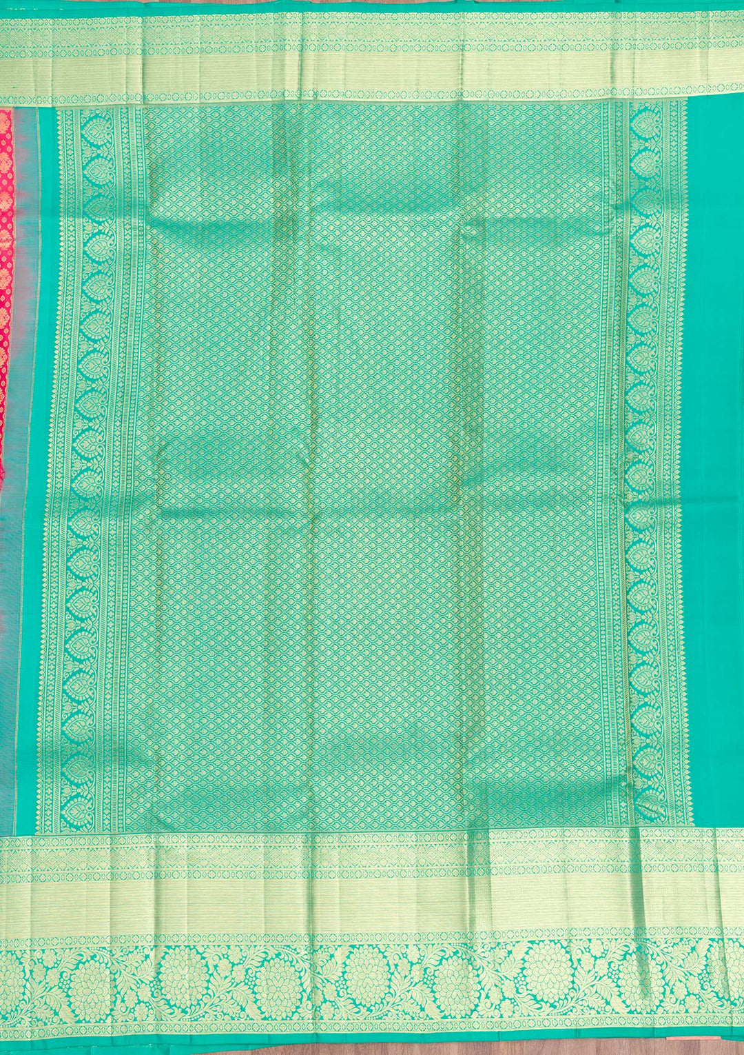Pink Zariwork Pure Silk Saree-Koskii