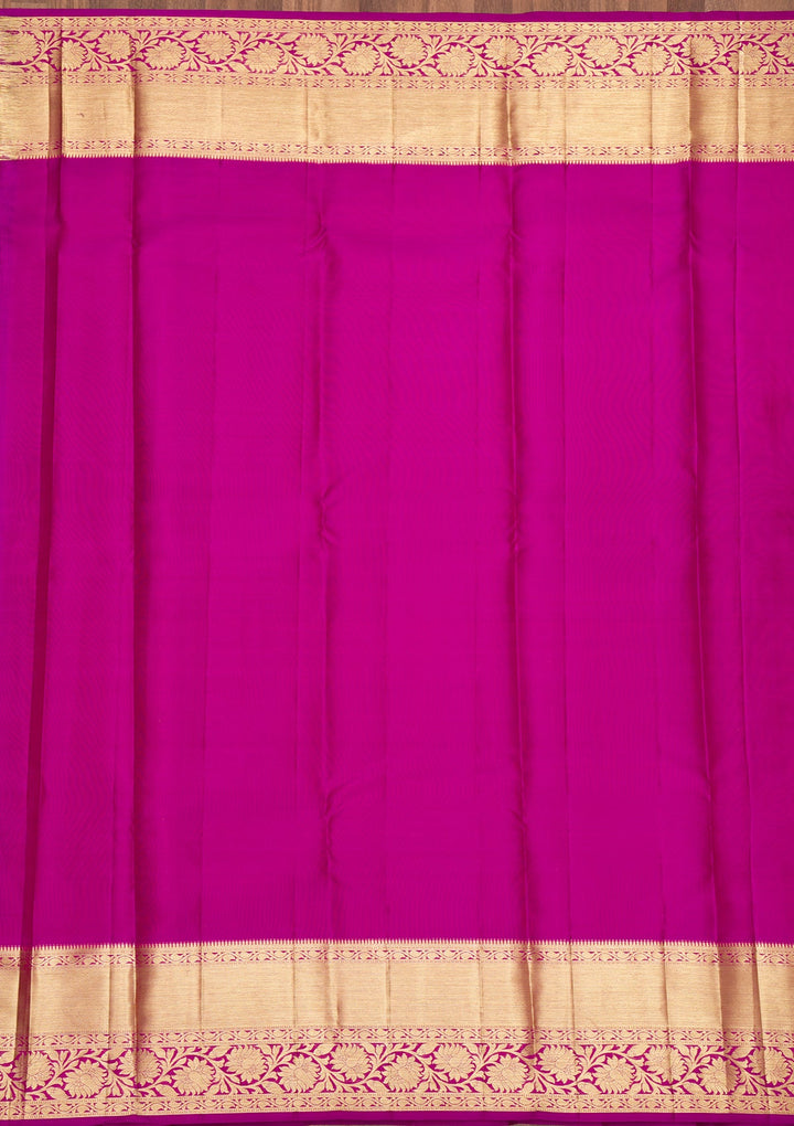 Pink Zariwork Pure Silk Saree-Koskii