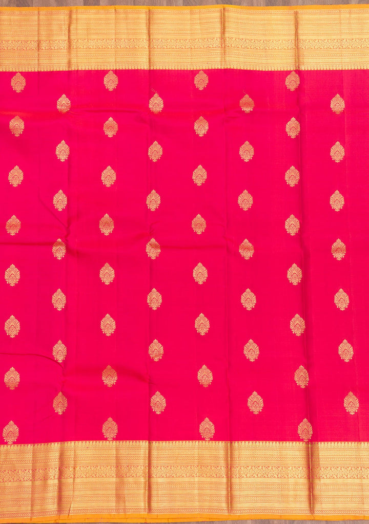 Pink Zariwork Pure Silk Saree-Koskii