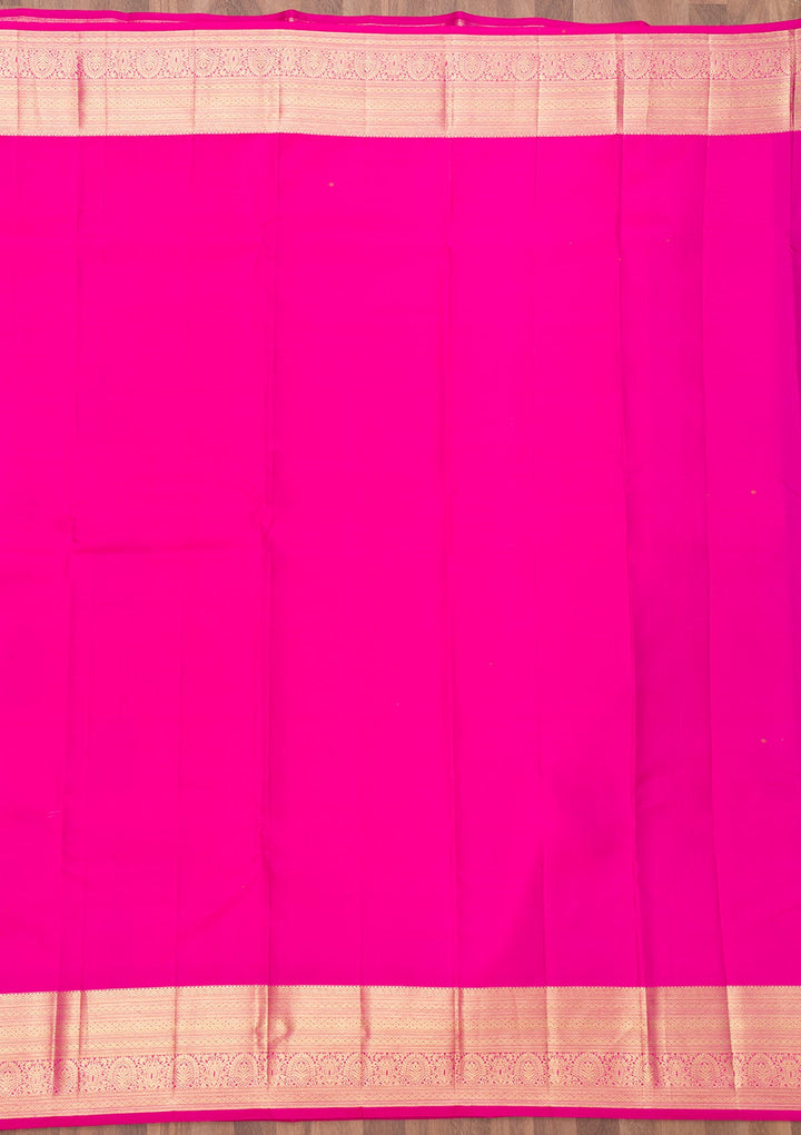 Pink Zariwork Pure Silk Saree-Koskii