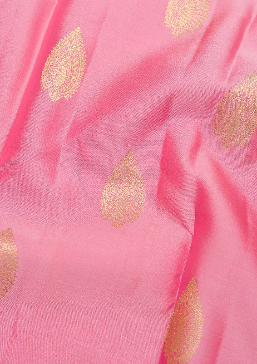 Pink Zariwork Pure Silk Saree-Koskii
