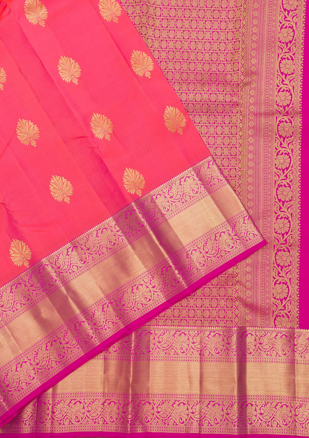 Pink Zariwork Pure Silk Saree-Koskii