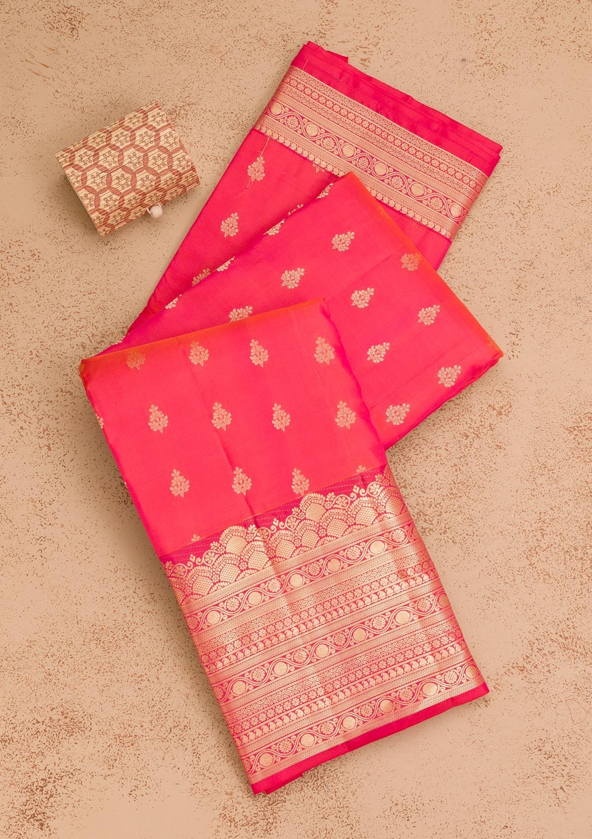 Pink Zariwork Pure Silk Saree-Koskii