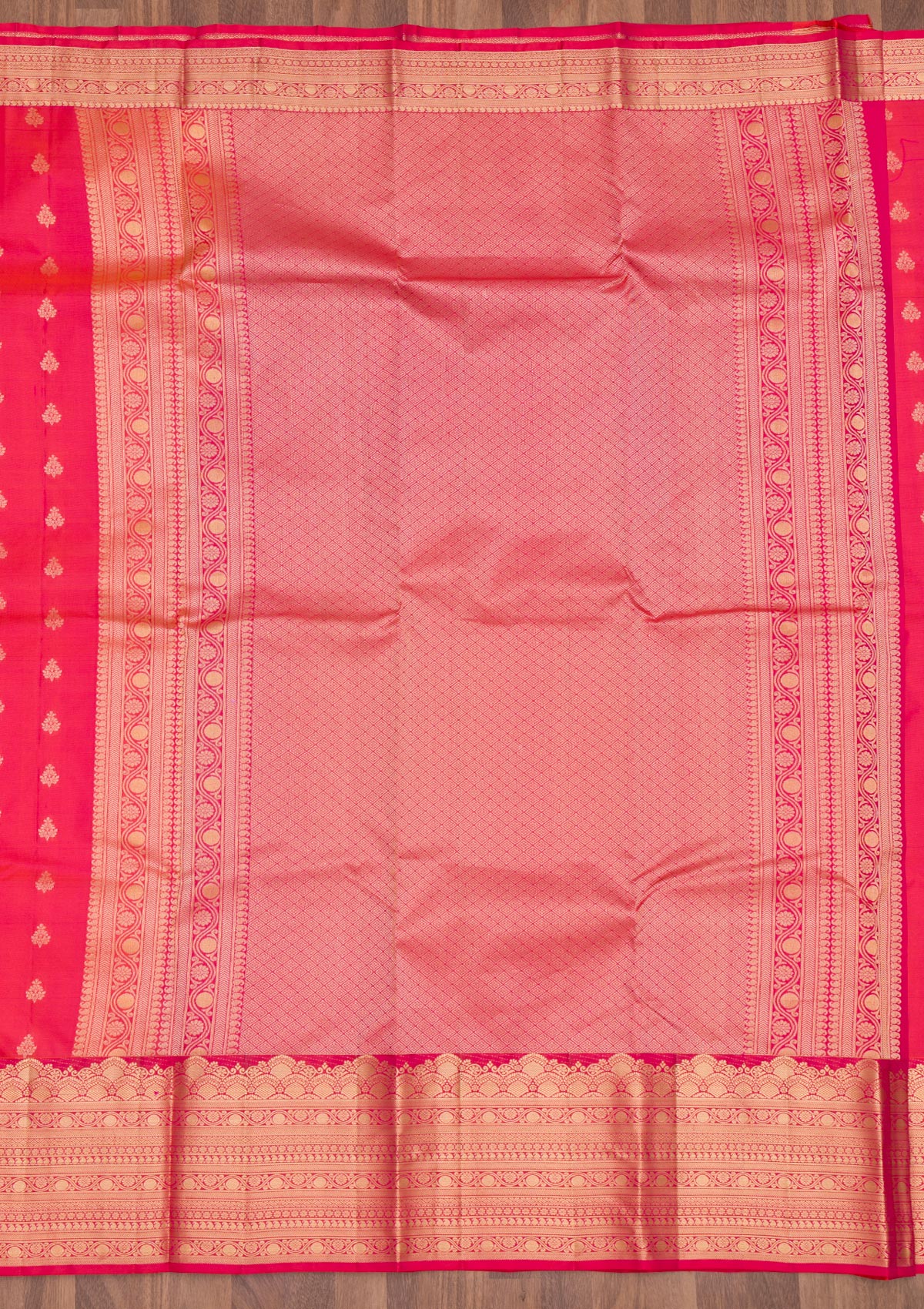 Pink Zariwork Pure Silk Saree-Koskii