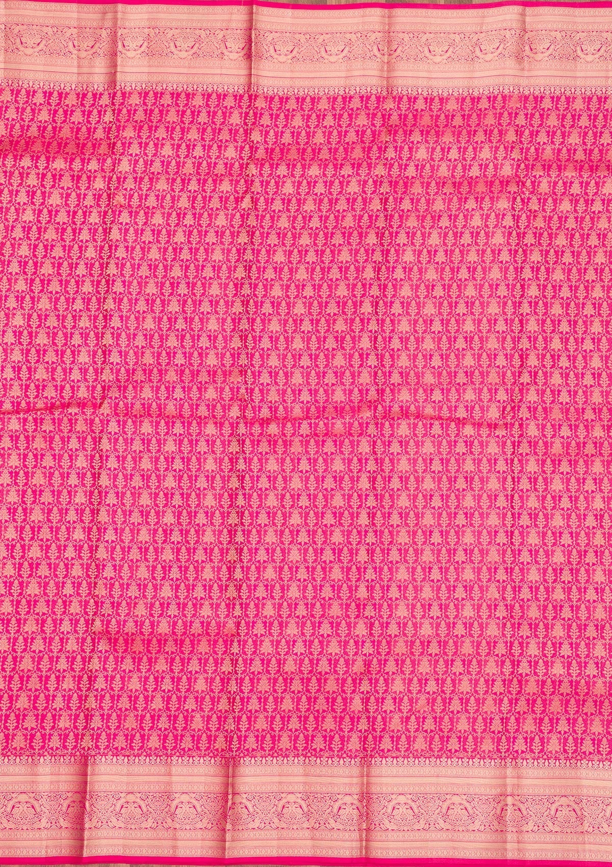 Pink Zariwork Pure Silk Saree-Koskii