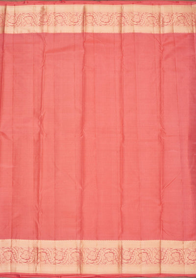 Pink Zariwork Pure Silk Saree-Koskii