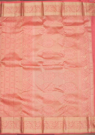 Pink Zariwork Pure Silk Saree-Koskii