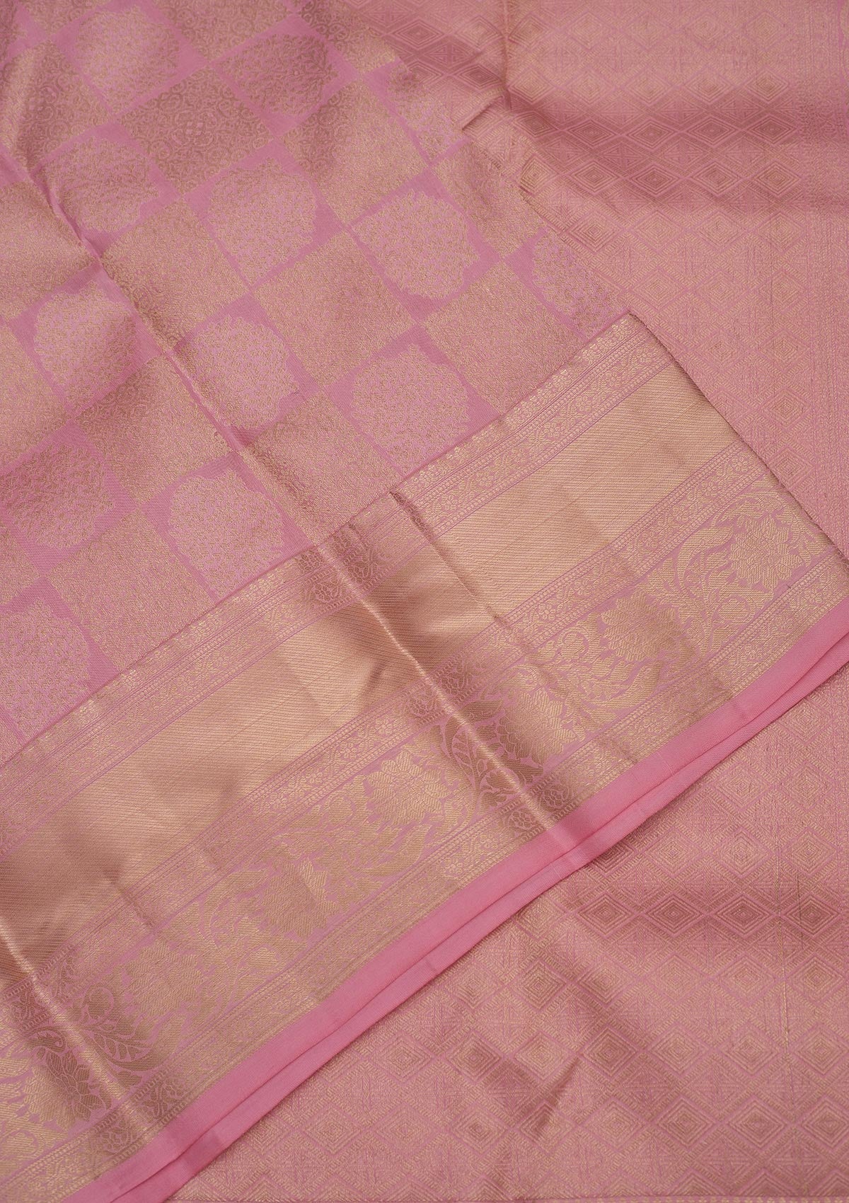 Pink Zariwork Pure Silk Saree