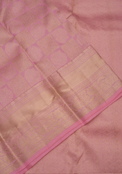 Pink Zariwork Pure Silk Saree