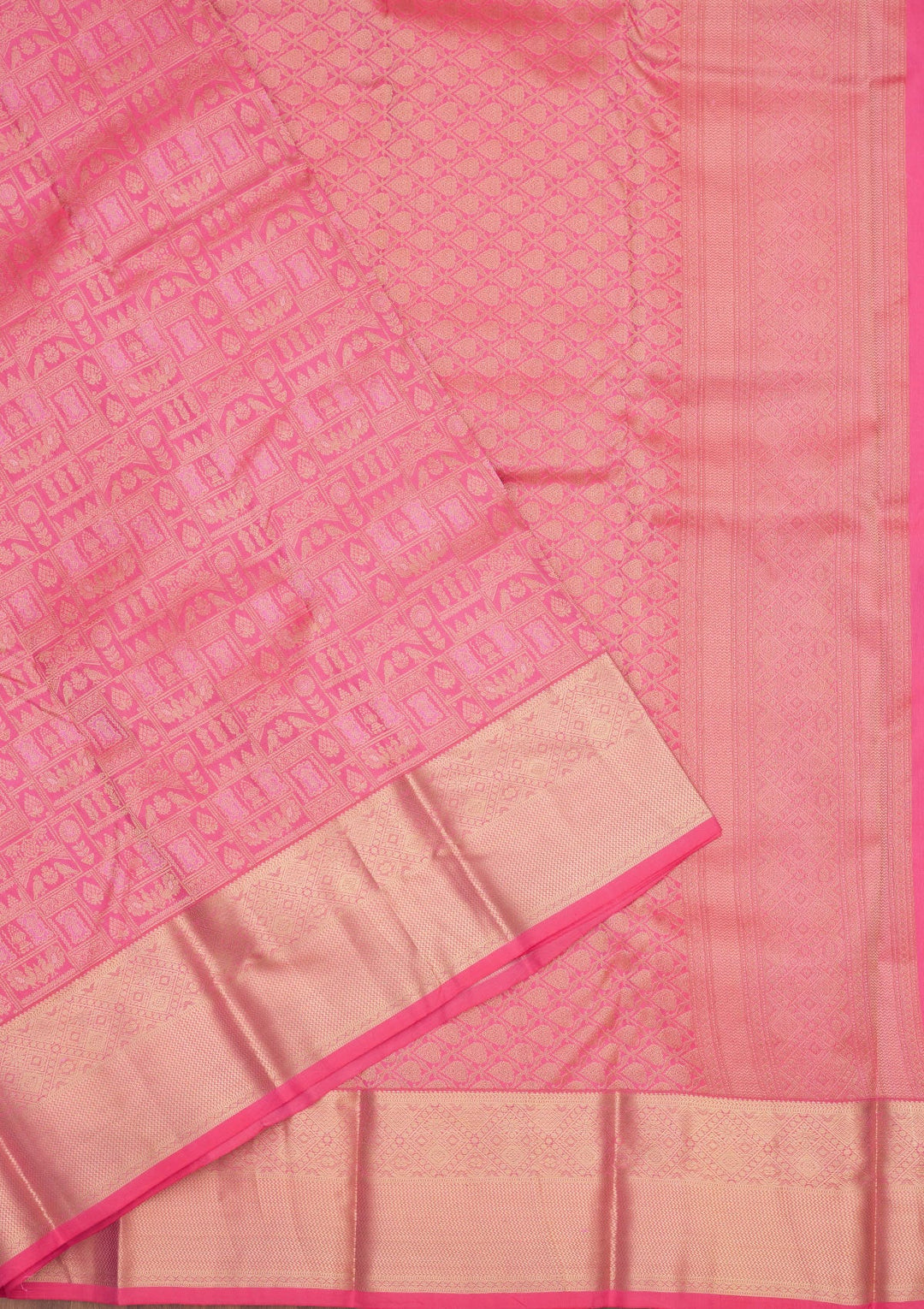 Pink Zariwork Pure Silk Saree