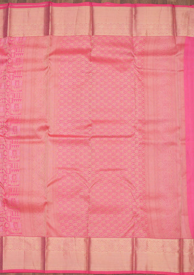 Pink Zariwork Pure Silk Saree