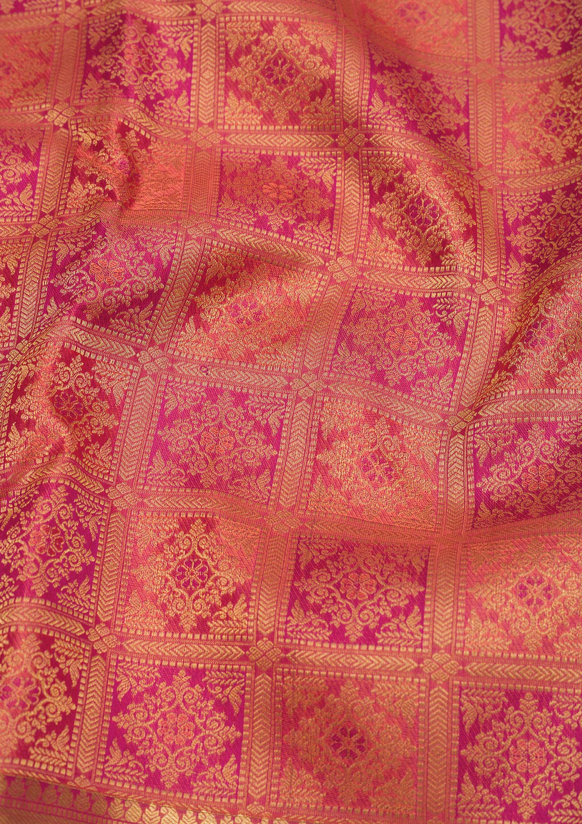 Pink Zariwork Pure Silk Saree-Koskii