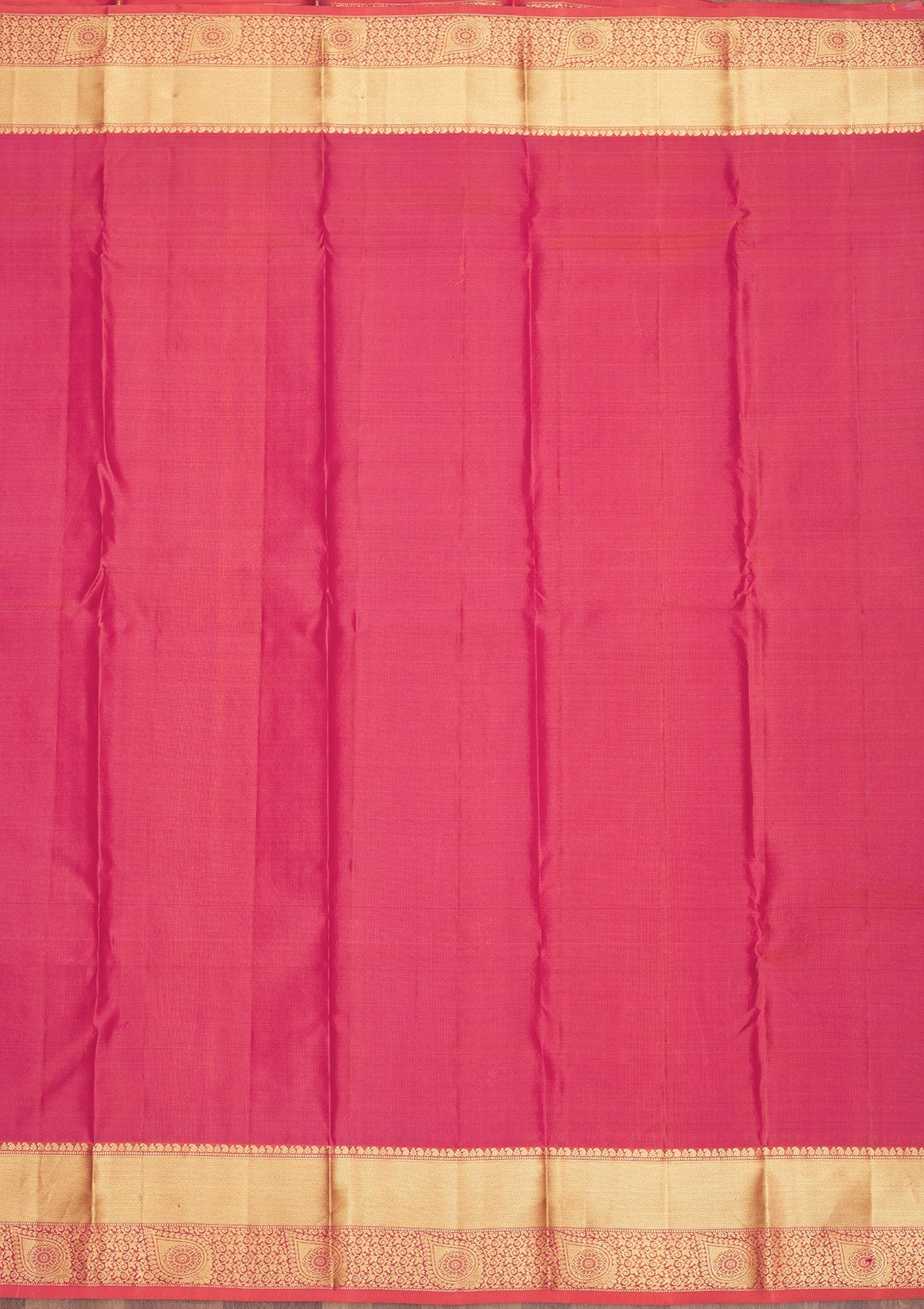 Pink Zariwork Pure Silk Saree-Koskii