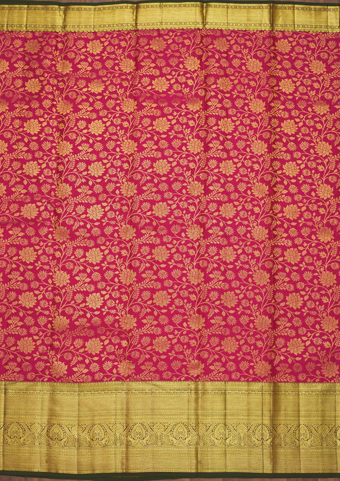 Pink Zariwork Pure Silk Saree-Koskii