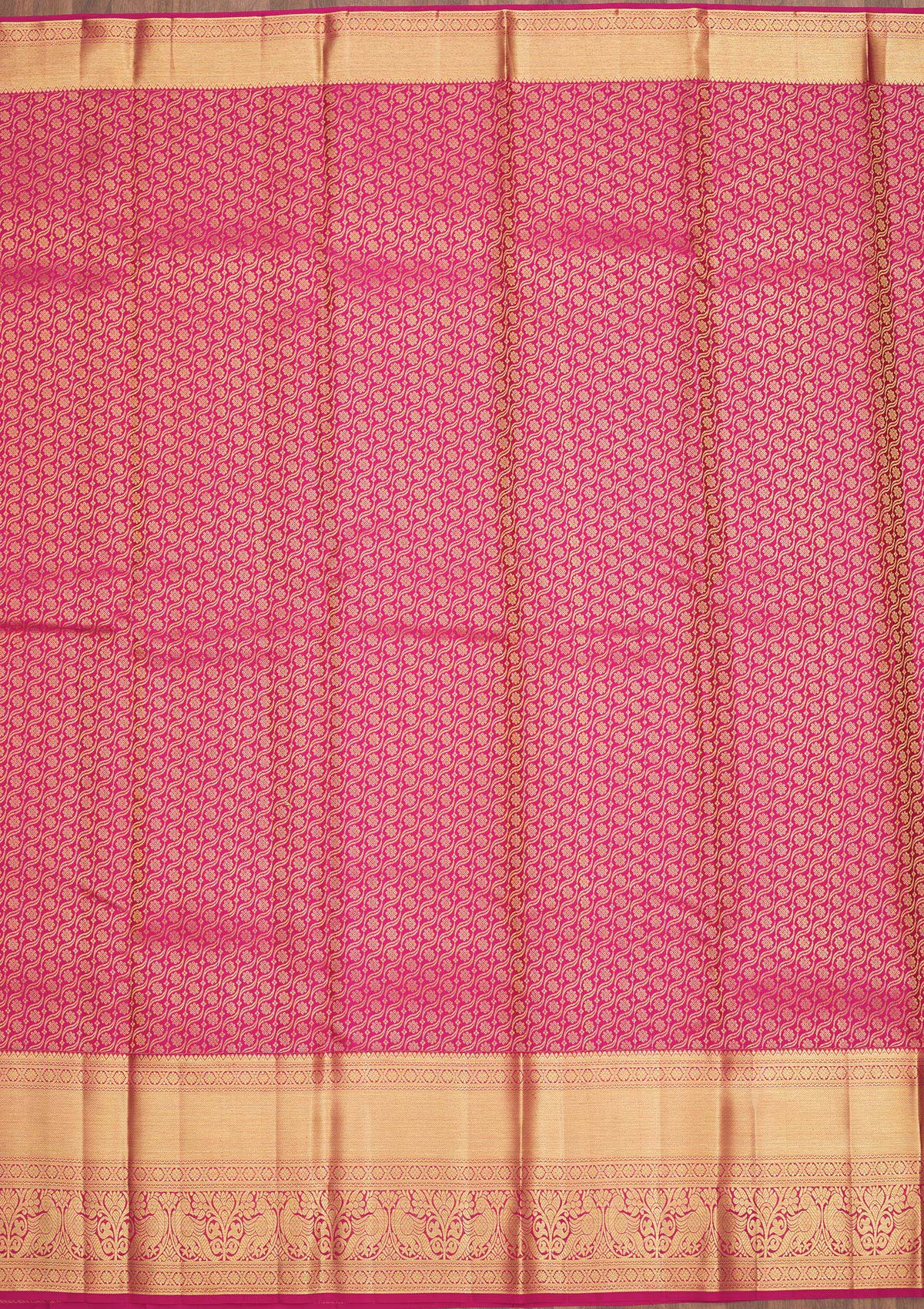 Pink Zariwork Pure Silk Saree-Koskii