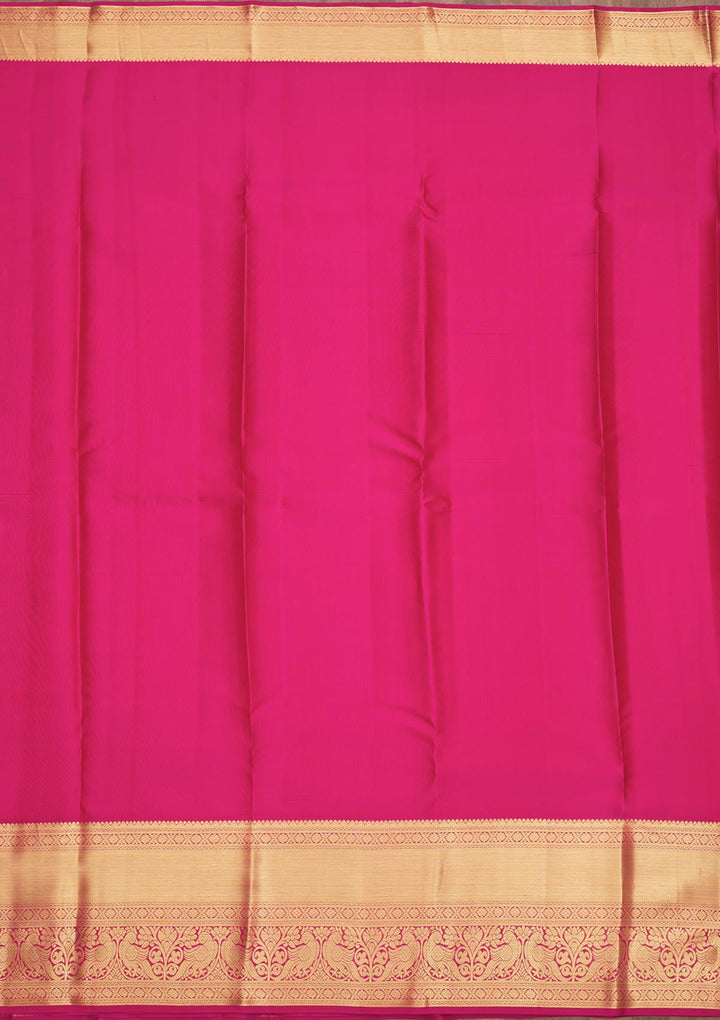 Pink Zariwork Pure Silk Saree-Koskii