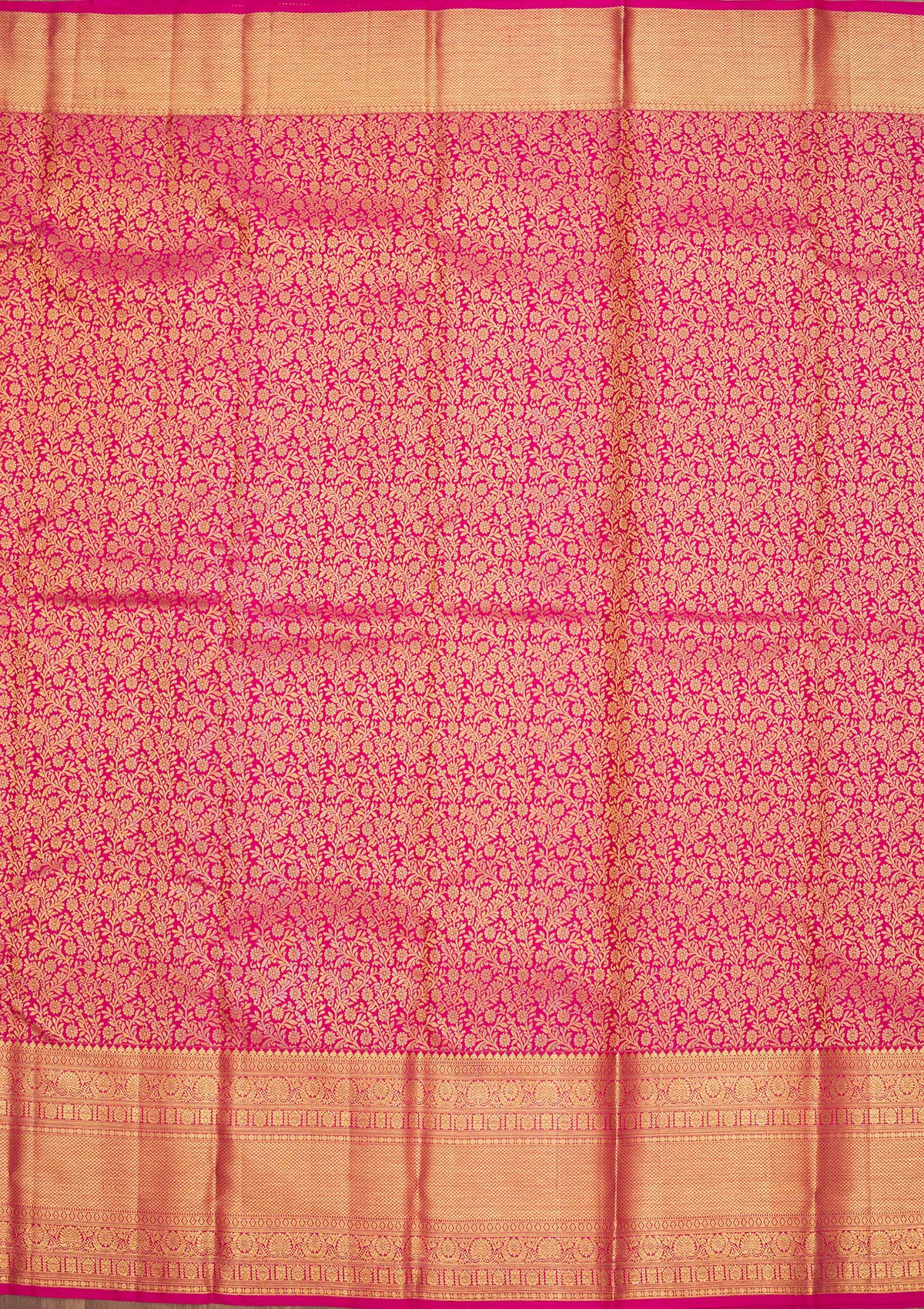 Pink Zariwork Pure Silk Saree-Koskii