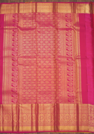 Pink Zariwork Pure Silk Saree-Koskii