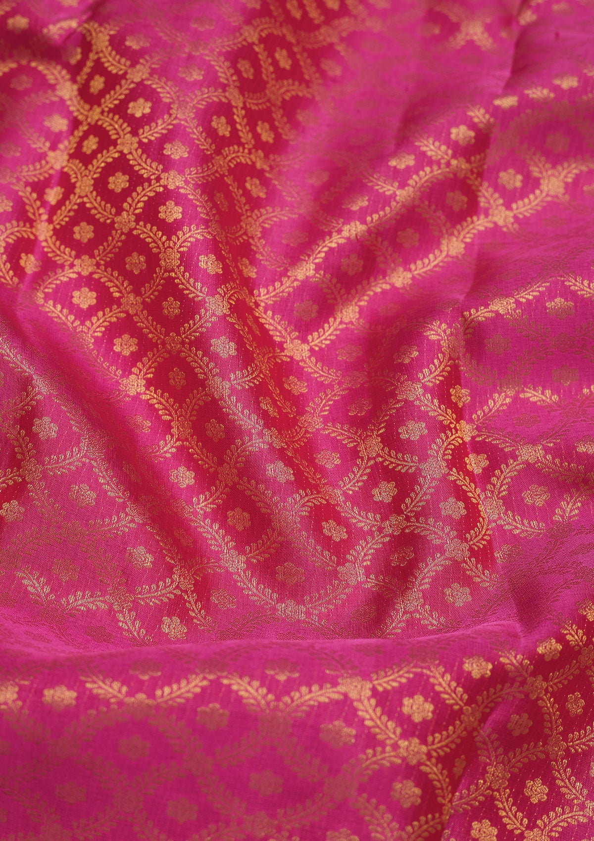 Pink Zariwork Pure Silk Saree-Koskii