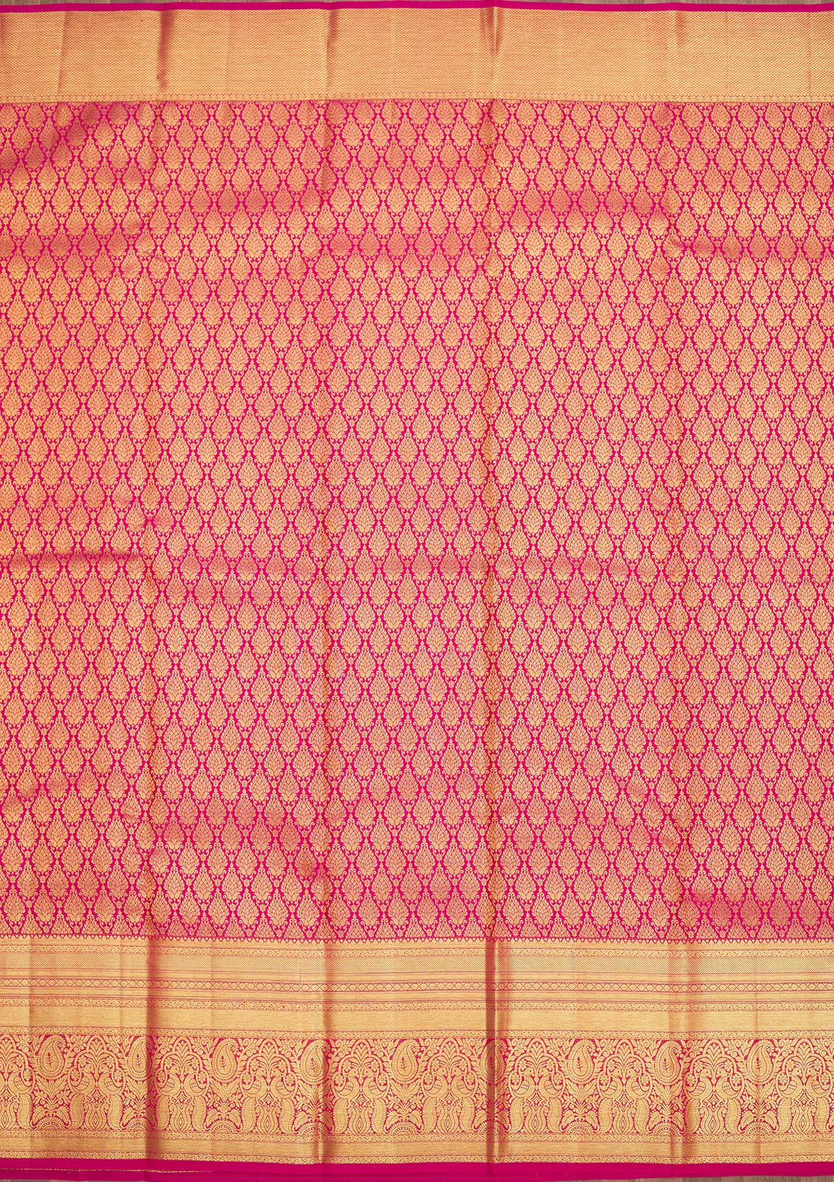 Pink Zariwork Pure Silk Saree-Koskii