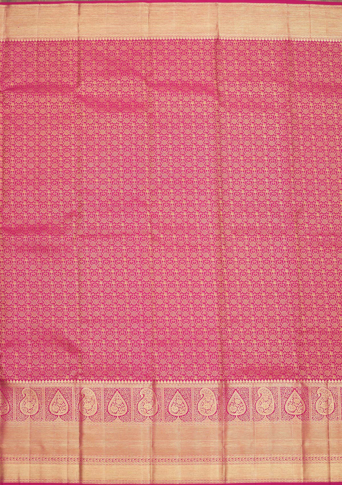 Pink Zariwork Pure Silk Saree-Koskii