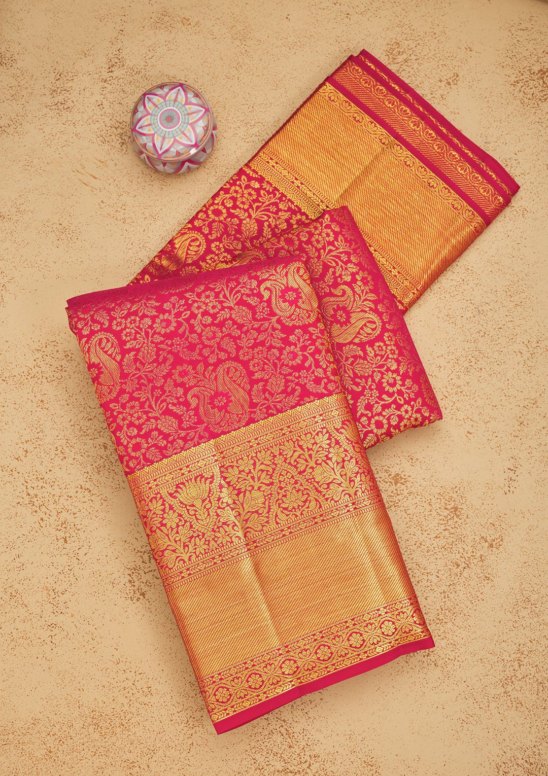 Pink Zariwork Pure Silk Saree-Koskii
