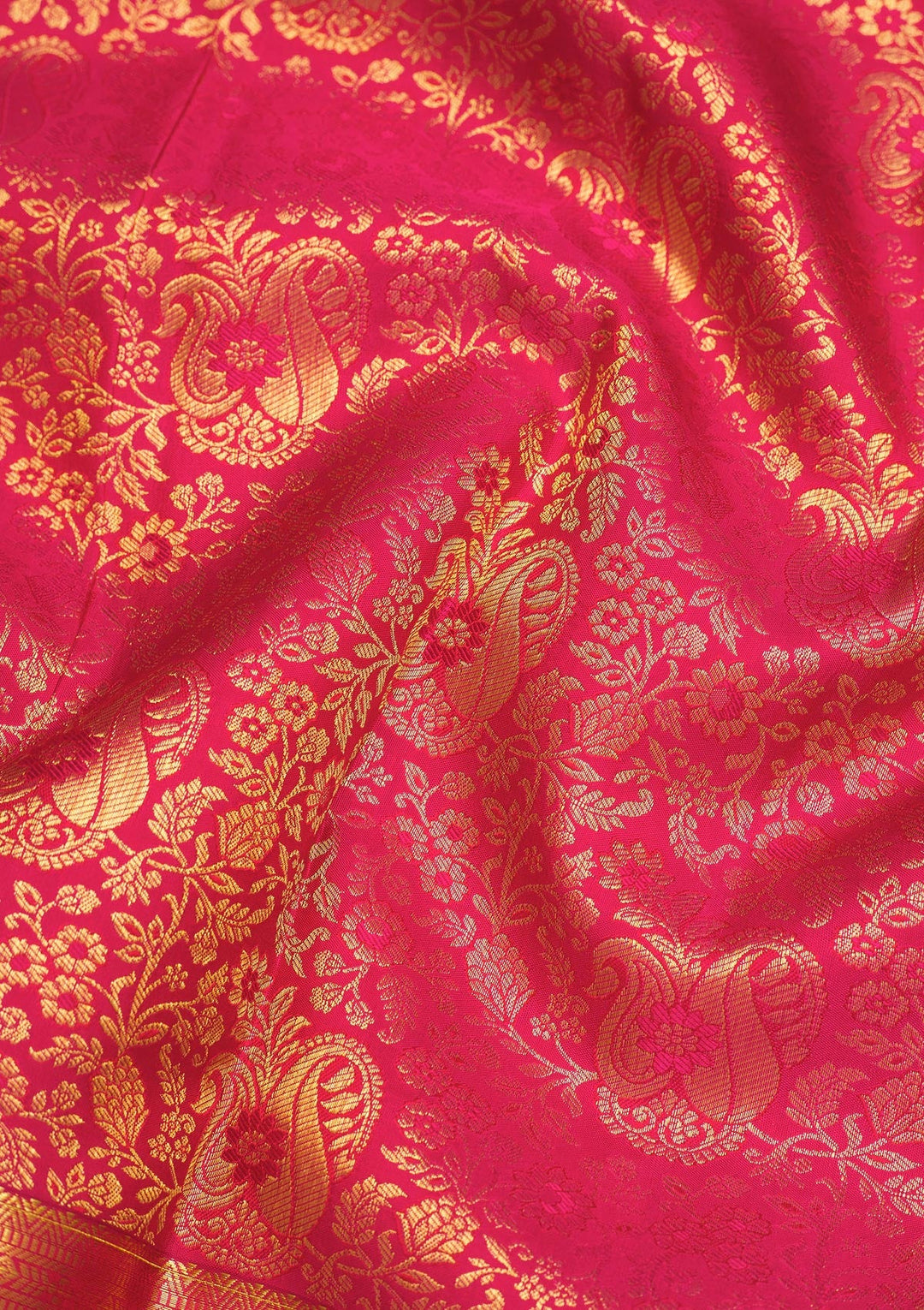 Pink Zariwork Pure Silk Saree-Koskii