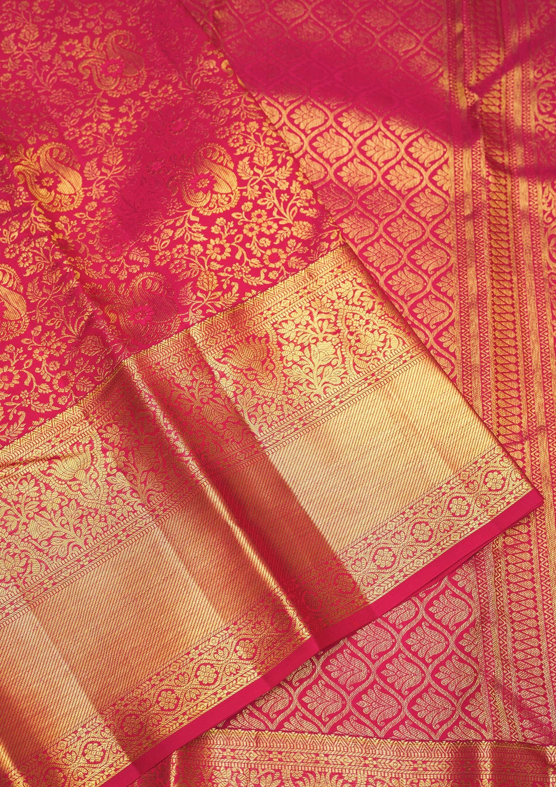 Pink Zariwork Pure Silk Saree-Koskii