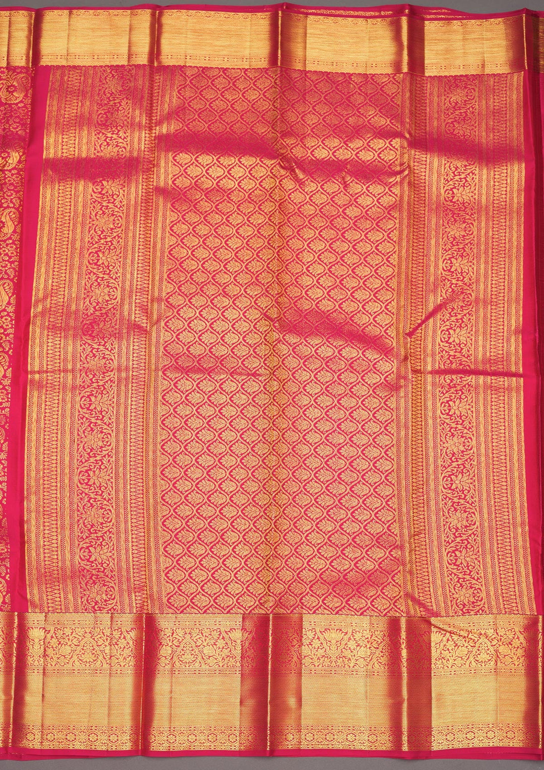 Pink Zariwork Pure Silk Saree-Koskii