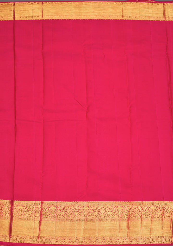 Pink Zariwork Pure Silk Saree-Koskii